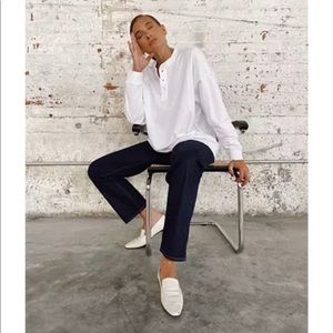 Danielle Bernstein cotton henley top